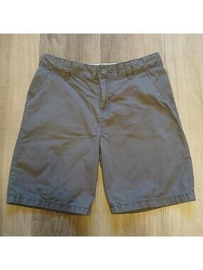 Cat & Jack Boy's Size XL (14) Adjustable Waist Gray Chino Shorts